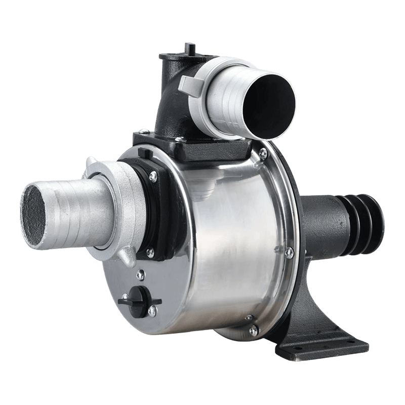 Stainless steel self-priming concrete pump